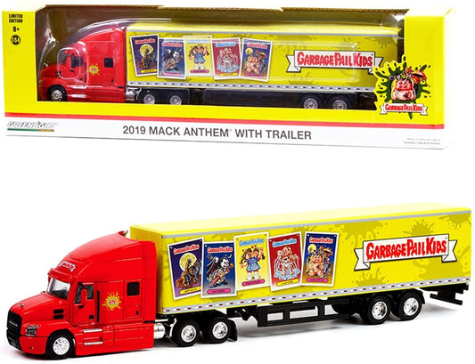 Greenlight 2019 Mack Anthem 18 Wheeler Tractor-Trailer - Garbage Pail Kids Express Delivery - Exclusive -  30262 - GPK