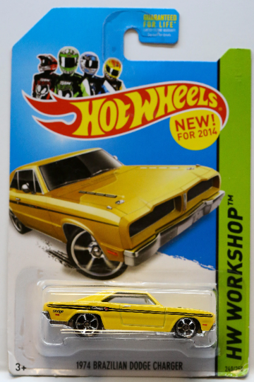 Hot Wheels '74 Brazilian Dodge Charger HW Workshop BDD21 - Plus (+) a Bonus Hot Wheel - Rare and HTF