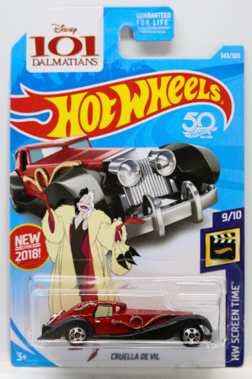 Hot Wheels Cruella De Vil HW Screen Time FJW04