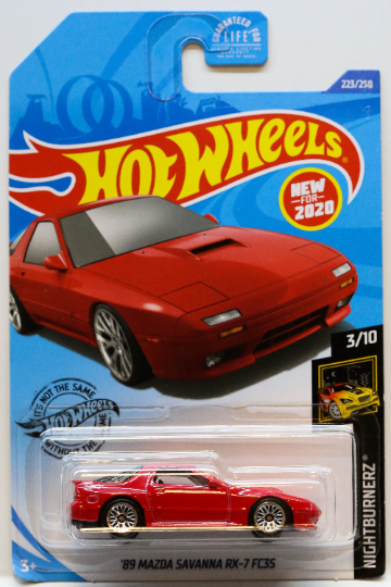 Hot Wheels '89 Mazda Savanna RX-7 FC3S HW Nightburnerz GHB56 - Rare - HTF (Hard to Find)