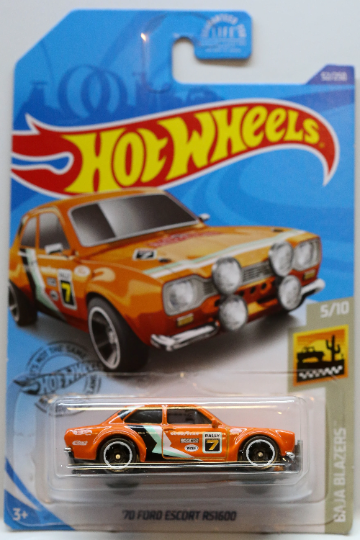 Hot Wheels '70 Ford Escort RS1600 HW Baja Blazers GHB86 - Plus (+) a Bonus Hot Wheel