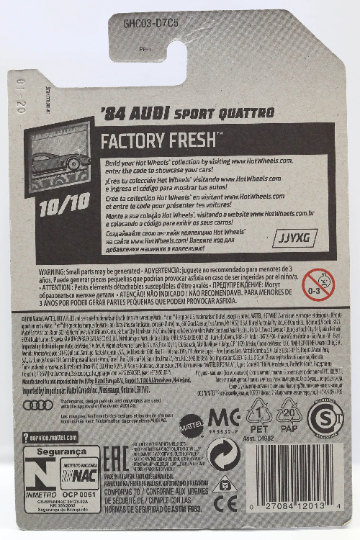 Hot Wheels '84 Audi Sport Quattro HW Factory Fresh GHC03 - Plus (+) a Bonus Hot Wheel