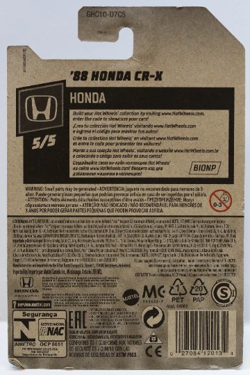Hot Wheels '88 Honda CR-X HW Honda GHC10
