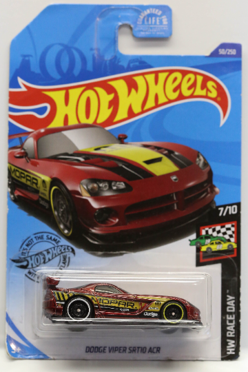 Hot Wheels Dodge Viper SRT10 ACR HW Race Day GHC54 - Plus (+) a Bonus Hot Wheel