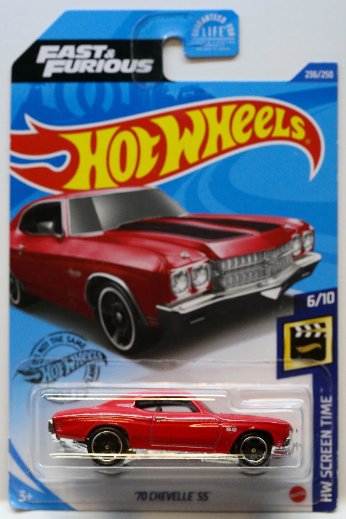 Hot Wheels '70 Chevelle SS HW Screen Time GHC78 - Plus (+) a Bonus Hot Wheel - Fast & Furious