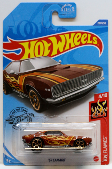 Hot Wheels '67 Camaro HW Flames GHD59 - Plus (+) a Bonus Hot Wheel