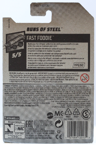 Hot Wheels Buns of Steel HW Fast Foodie GHD71 2020 - Treasure Hunt - Plus (+) a Bonus Hot Wheel