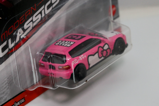 Hot Wheels Car Culture: Modern Classics Honda Civic EG GJR00 - Premium with Real Riders - Hello Kitty