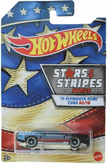 Hot Wheels 1/64 Stars and Stripes Walmart Exclusive - GJW63-999B - Set of Ten (10) Cars - VHTF Rare