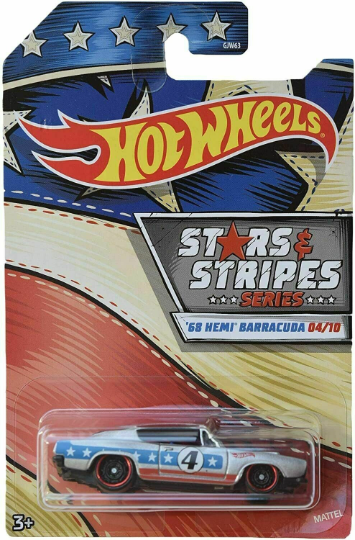 Hot Wheels 1/64 Stars and Stripes Walmart Exclusive - GJW63-999B - Set of Ten (10) Cars - VHTF Rare