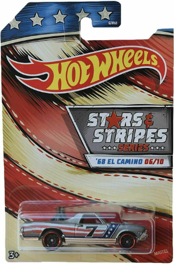 Hot Wheels 1/64 Stars and Stripes Walmart Exclusive - GJW63-999B - Set of Ten (10) Cars - VHTF Rare