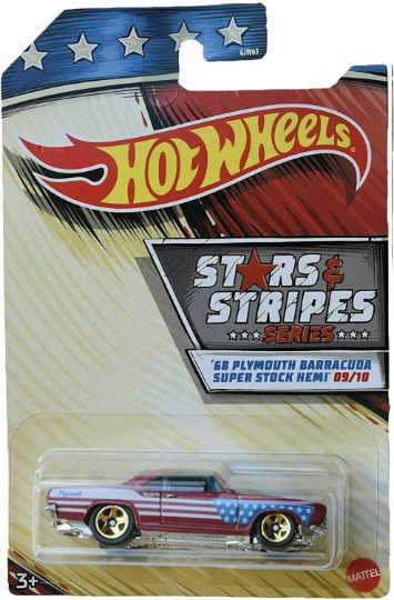 Hot Wheels 1/64 Stars and Stripes Walmart Exclusive - GJW63-999B - Set of Ten (10) Cars - VHTF Rare