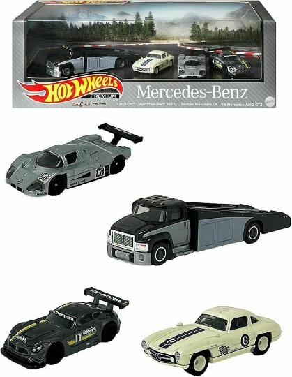 Hot Wheels Mercedes-Benz Collector Set GRN85 - Premium 1:64 Scale - 2021