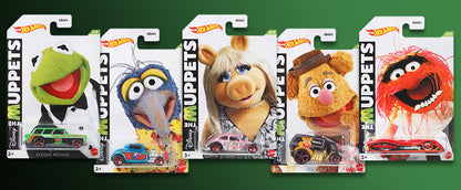 Disney’s The Muppets! Hot Wheels Set of Five (5) - Plus (+) three (3) Bonus Hot Wheels