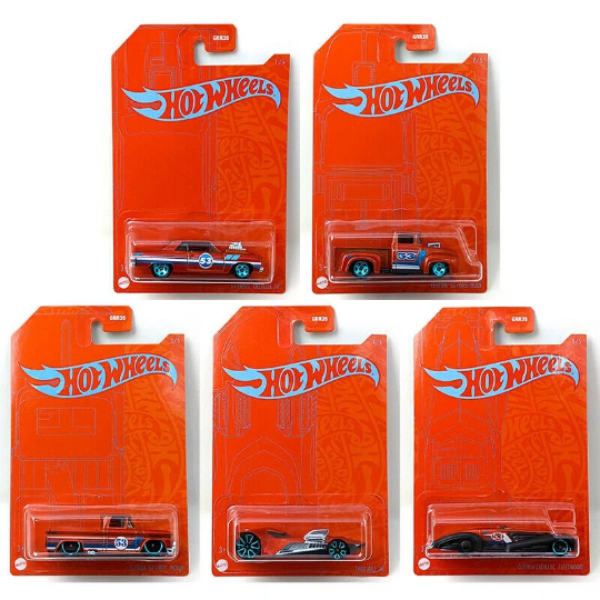 Hot Wheels Orange And Blue EMC 53rd Anniversary Models - GRR35-956A