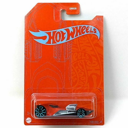 Hot Wheels Orange And Blue EMC 53rd Anniversary Models - GRR35-956A - Mix 1 Full Set of 5 Cars - Rare VHTF