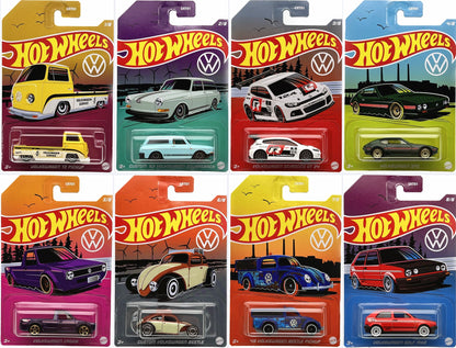 Hot Wheels 2022 Volkswagen Walmart Exclusive Collection - Plus (+) a Bonus Hot Wheel - Full Set - GRT01-956D