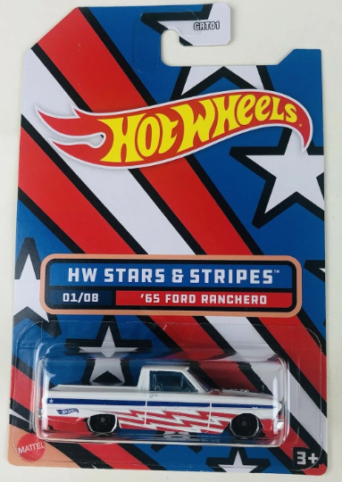 Hot Wheels 1/64 Stars and Stripes Series - Walmart Exclusive - GRT01-HDH - Set of Eight (8) Cars