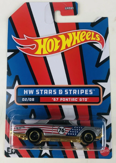 Hot Wheels 1/64 Stars and Stripes Series - Walmart Exclusive - GRT01-HDH - Set of Eight (8) Cars