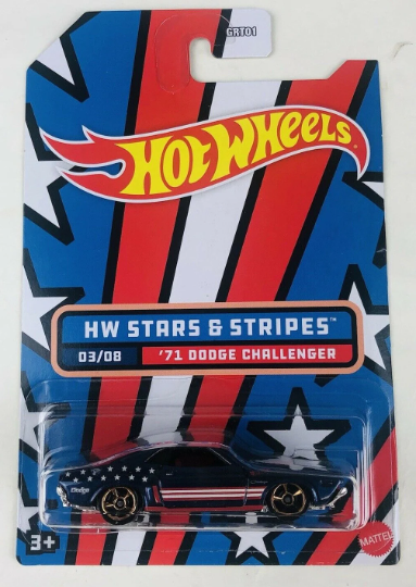 Hot Wheels 1/64 Stars and Stripes Series - Walmart Exclusive - GRT01-HDH - Set of Eight (8) Cars