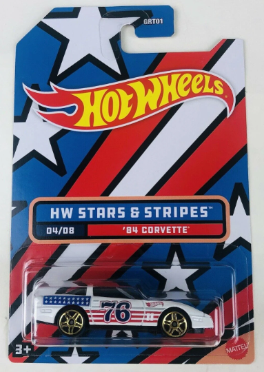 Hot Wheels 1/64 Stars and Stripes Series - Walmart Exclusive - GRT01-HDH - Set of Eight (8) Cars