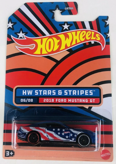 Hot Wheels 1/64 Stars and Stripes Series - Walmart Exclusive - GRT01-HDH - Set of Eight (8) Cars