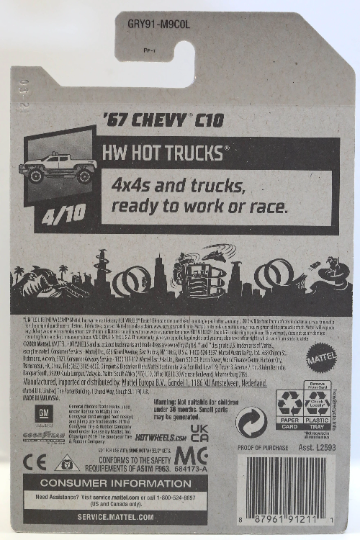Hot Wheels '67 Chevy C10 HW Hot Trucks GRY91