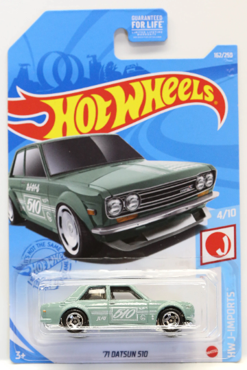 Hot Wheels '71 Datsun 510 HW J-Imports GTB02 - Dollar General First-to-Market - Plus (+) a Bonus Hot Wheel