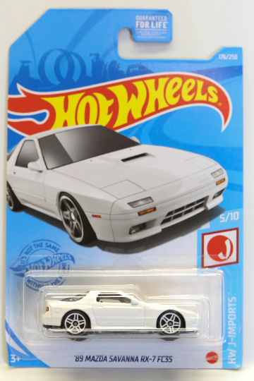 Hot Wheels Mazda Savanna RX-7 FC3S HW J-Imports GTB04 '89 - Más (+) un Hot Wheel de regalo - Raro - HTF (Difícil de encontrar)