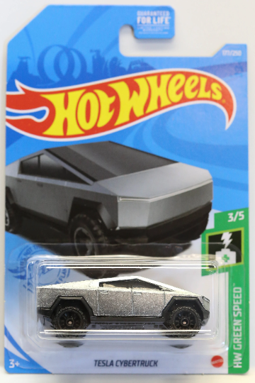 Hot Wheels Tesla Cybertruck HW Green Speed GTB22