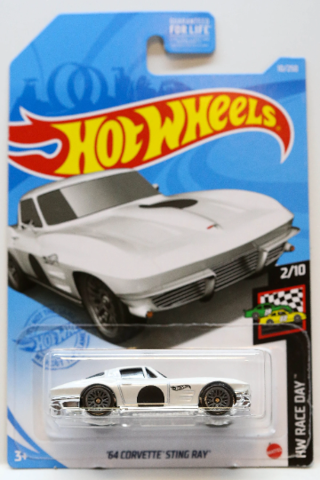 Hot Wheels '64 Corvette Sting Ray HW Race Day GTB88 - Plus (+) a Bonus Hot Wheel