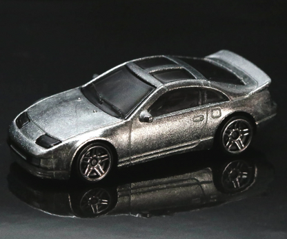 Hot Wheels Nissan 300ZX Twin Turbo HW Turbo GTD24 - ZAMAC #011 - Walmart Exclusive - Plus (+) a Bonus Hot Wheel - Rare and VHTF