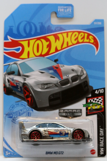 Hot Wheels BMW M3 GT2 HW Race Day GTD25 - ZAMAC #012 - Walmart Exclusive - Plus (+) a Bonus Hot Wheel