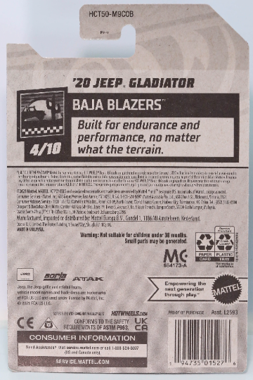 Hot Wheels '20 Jeep Gladiator HW Baja Blazers HCT50