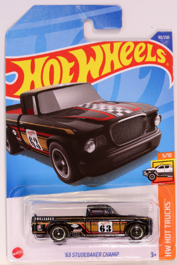 Hot Wheels '63 Studebaker Champ HW Hot Trucks HCT51 - Plus (+) a Bonus Hot Wheel