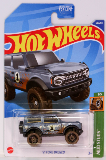 Hot Wheels '21 Ford Bronco HW Mud Studs HCT70 - Plus (+) a Bonus Hot Wheel