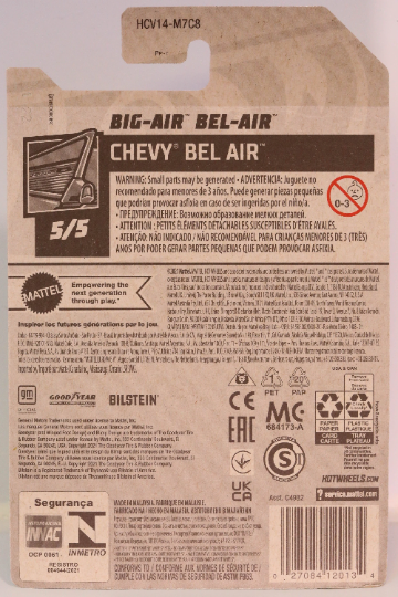 Hot Wheels Big-Air Bel-Air HW Chevy Bel Air HCV14 - Plus (+) a Bonus Hot Wheel