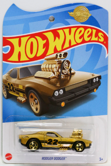 Hot Wheels Rodger Dodger HCW12 - 2022 Meijer Exclusive Gold Edition - Rare