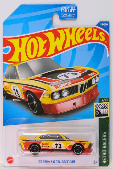 Hot Wheels '73 BMW 3.0 CSL Race Car HW Retro Racers HCW51 - Plus (+) a Bonus Hot Wheel