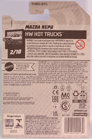 Hot Wheels Mazda Repu HW Hot Trucks HCW82 - Plus (+) a Bonus Hot Wheel