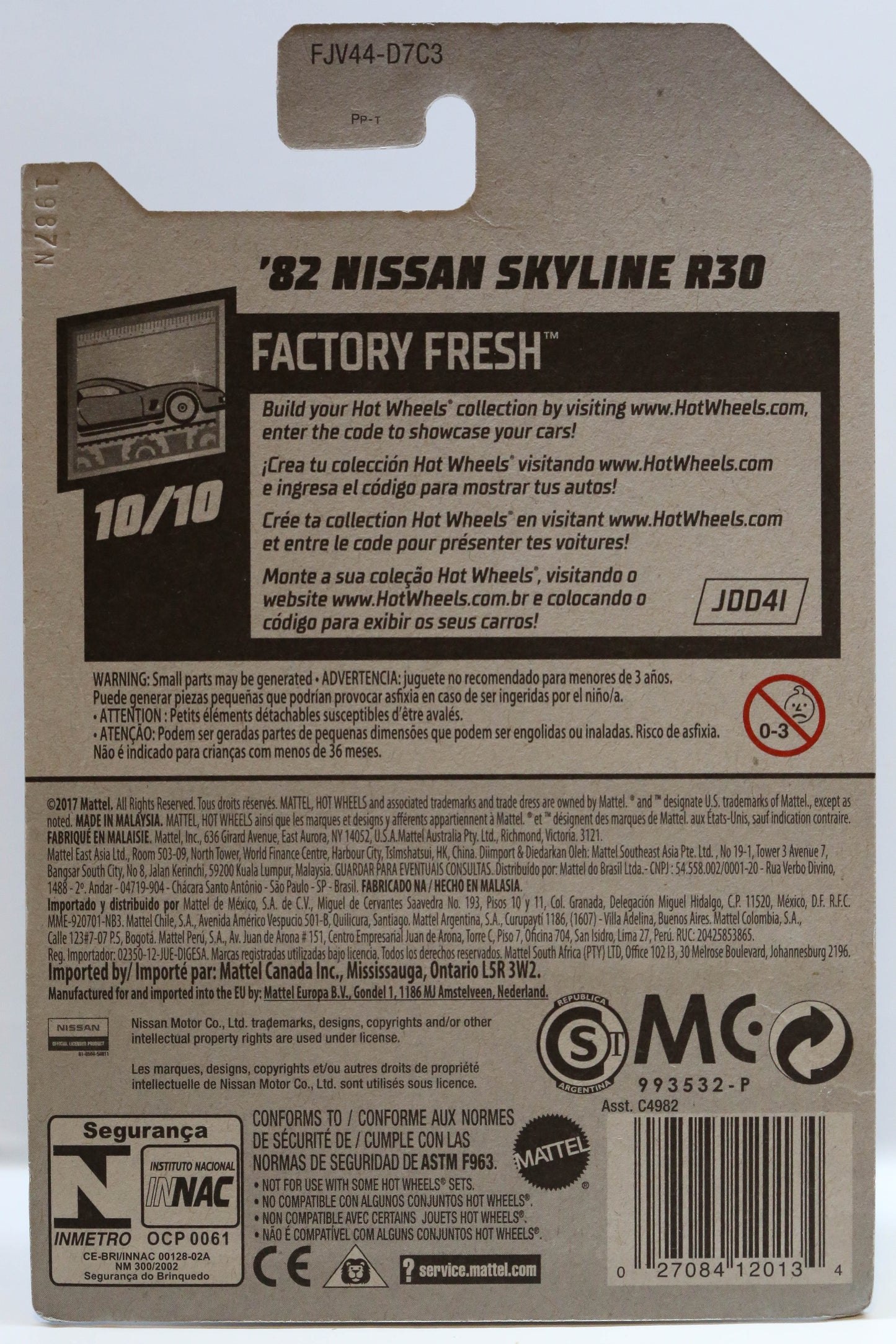 Hot Wheels '82 Nissan Skyline R30 HW Factory Fresh FJV44 - Plus (+) a Bonus Hot Wheel - Rare and VHTF