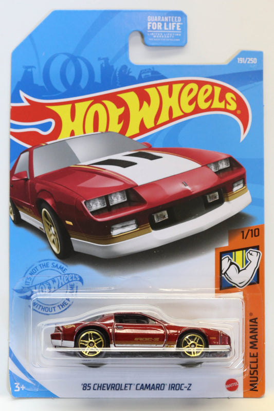 Hot Wheels '85 Chevrolet Camaro IROC-Z HW Muscle Mania GTB40 - Plus (+) a Bonus Hot Wheel