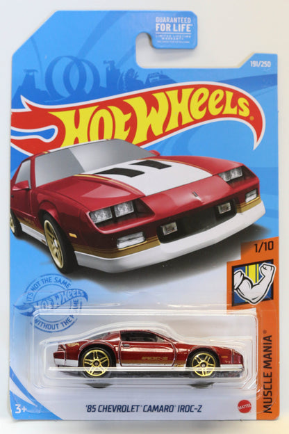 Hot Wheels '85 Chevrolet Camaro IROC-Z HW Muscle Mania GTB40 - Plus (+) a Bonus Hot Wheel