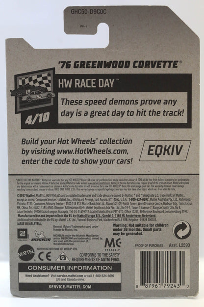 Hot Wheels '76 Greenwood Corvette HW Race Day GHC50