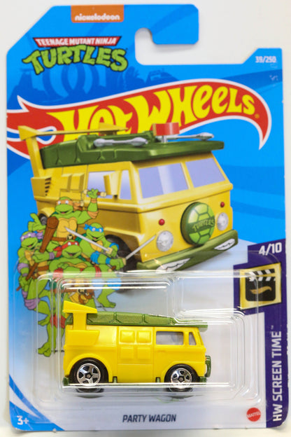 Hot Wheels Party Wagon HW Screen Time GRX96 - Plus (+) a Bonus Hot Wheel - TMNT