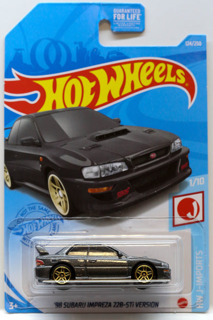 Hot Wheels '98 Subaru Impreza 22B-STi Version HW J-Imports GTC74 - Plus (+) a Bonus Hot Wheel