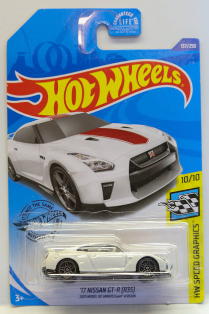 Hot Wheels '17 Nissan GT-R (R35) HW Speed Graphics GHC83 - Plus (+) a Bonus Hot Wheel