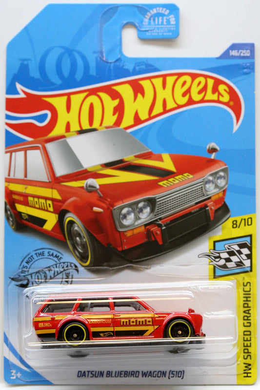 Hot Wheels Datsun Bluebird Wagon (510) HW Speed Graphics GHC90 - Plus (+) a Bonus Hot Wheel