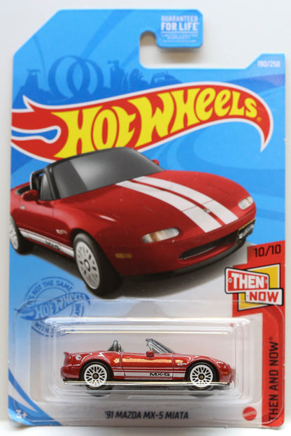 Hot Wheels '91 Mazda MX-5 Miata HW Then and Now GTC93 - Treasure Hunt