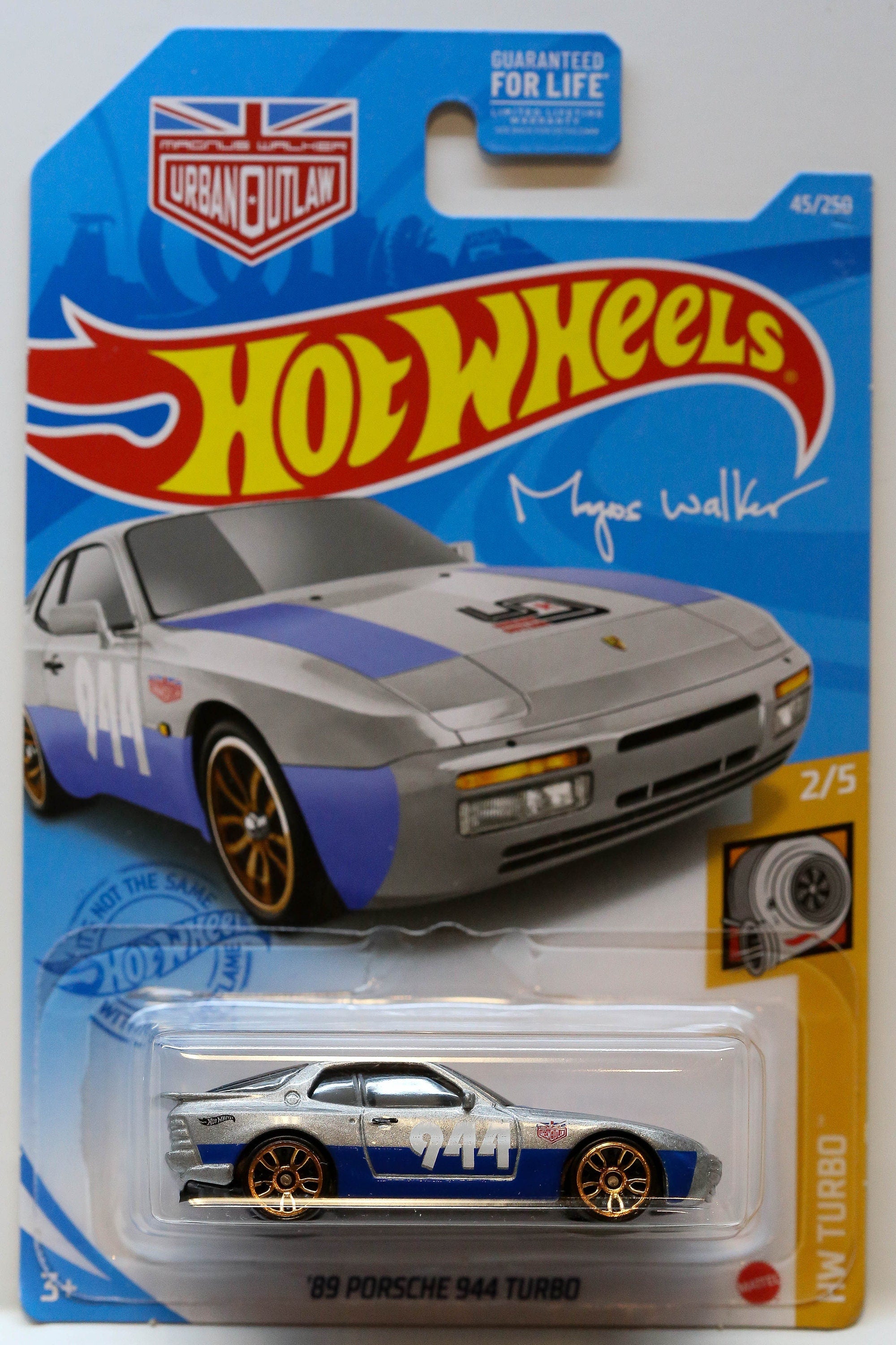 Hot Wheels '89 Porsche 944 Turbo - HW Turbo 2/5 2021 Short Card